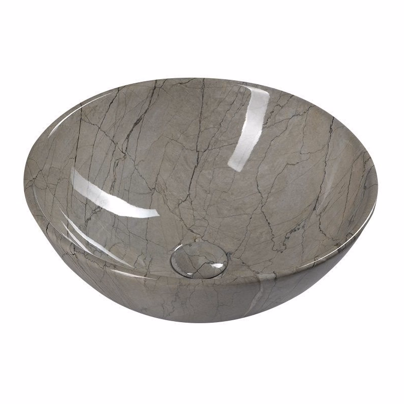 SAPHO - DALMA keramické umývadlo na dosku, priemer 42cm, grigio 113