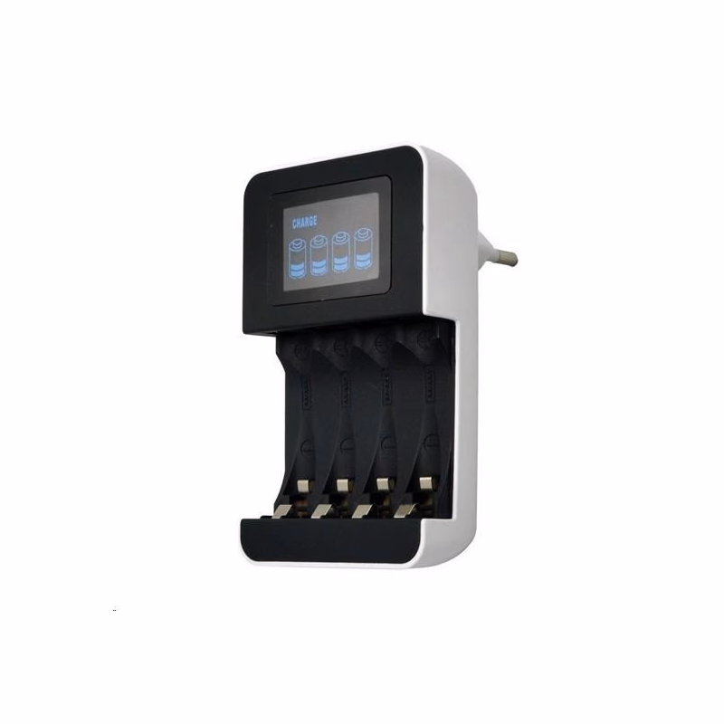 Solight nabíjačka s LCD displejom, AC 230V, 450mA, 4 kanály, AA/AAA, riadená mikroprocesorom