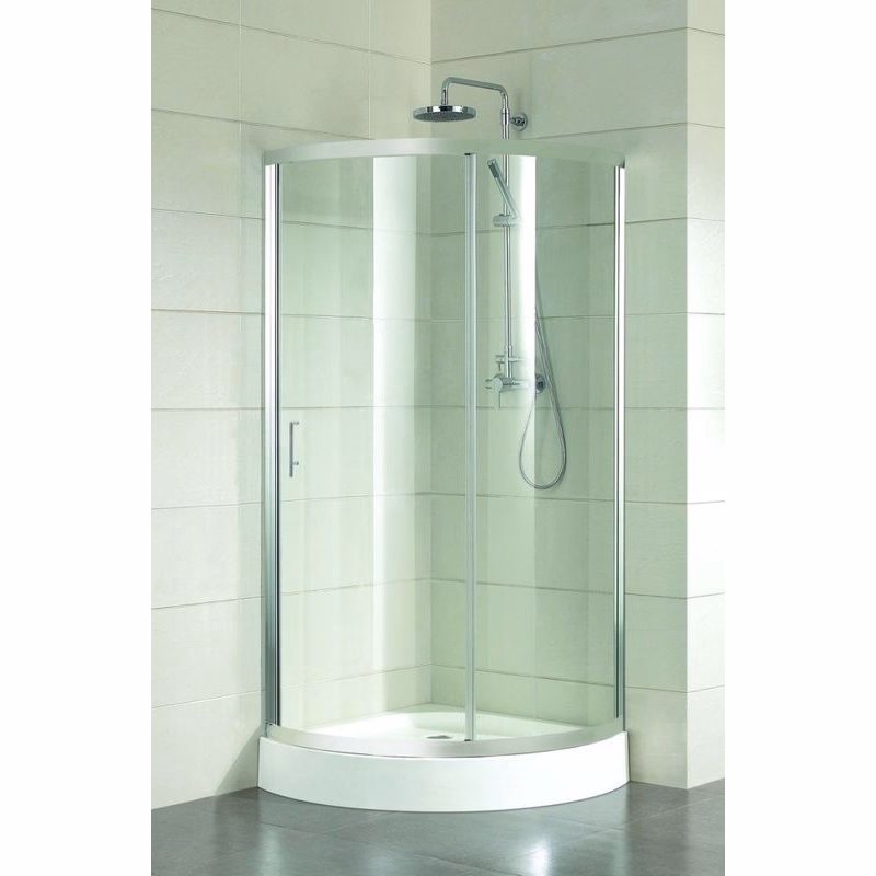 OLSEN SPA - Sprchovací kút Albatera - Farba rámu zásteny - Hliník leštený, Rozmer A - 90, Rozmer B - 90, Výplň - Číre bezpečnostné sklo - 4 mm BCALB90CC