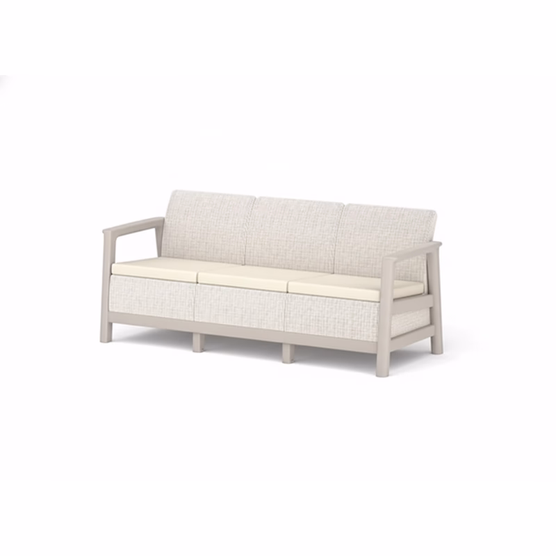 KETER Pohovka SCANDI LINDI 3 | Pebble Grey / Soft beige