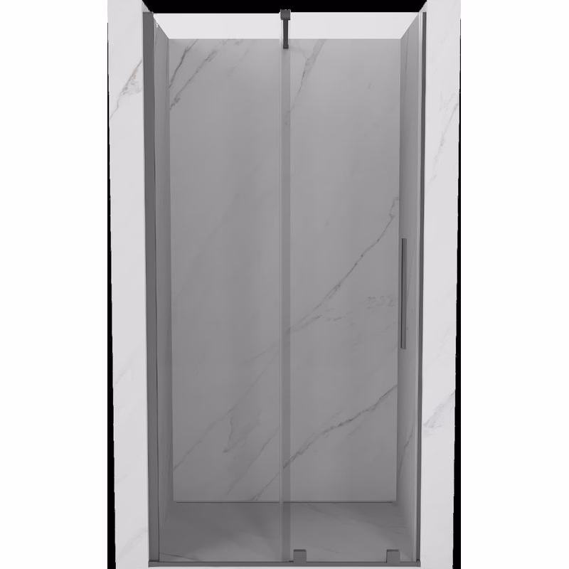 MEXEN/S - Velár posuvné sprchové dvere 120, transparent, grafit metal 871-120-000-01-95