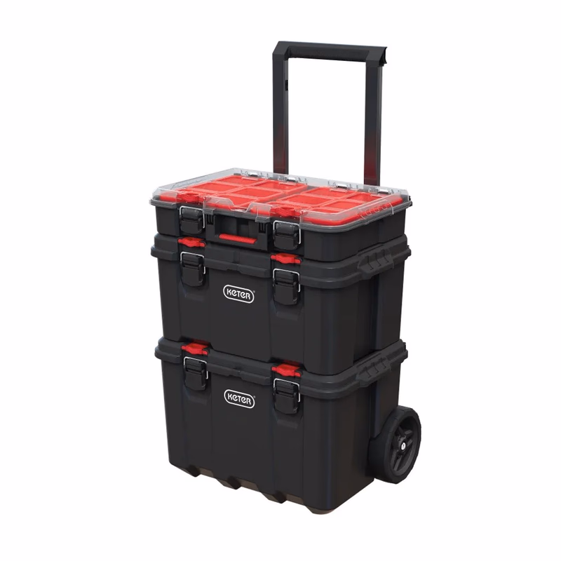 CURVER Sada 3 kufrov STACK'N'ROLL Mobile system