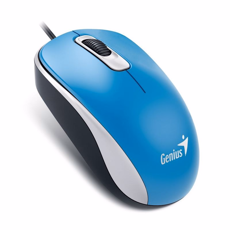 GENIUS myš DX-110, drôtová, 1000 dpi, USB, modrá