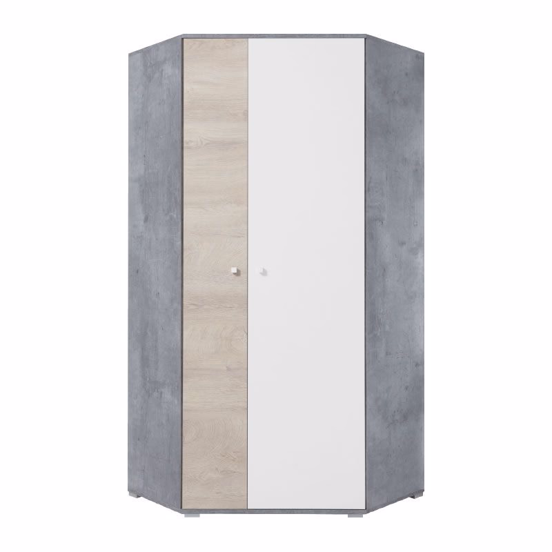 Meblar Šatníková skriňa SIGMA SI2 L/P Farba: beton/biela/dub