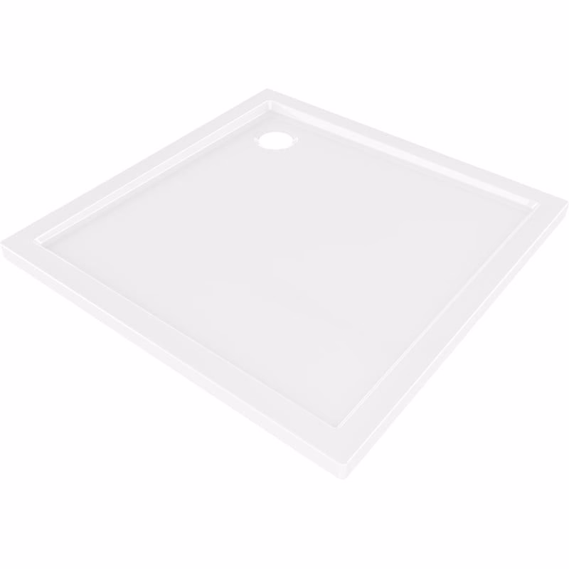MEXEN - Flow Sprchová vanička štvorcová slim 90 x 90, biela lesk 46S109090