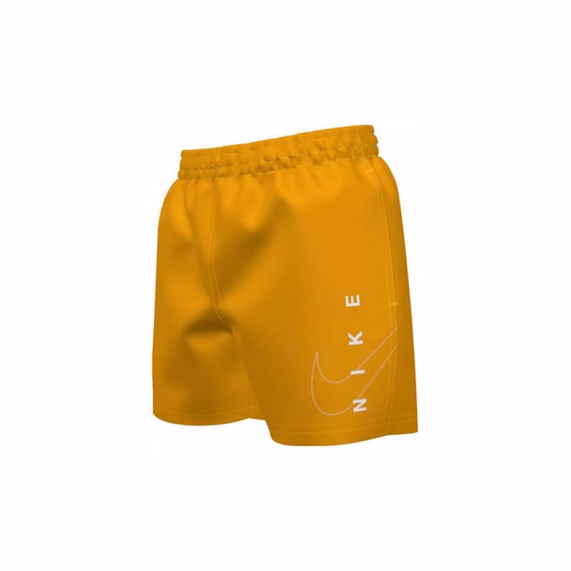Chlapčenské plavky NIKE SWIM Split Logo Lap 4 inch -818-Laser orange