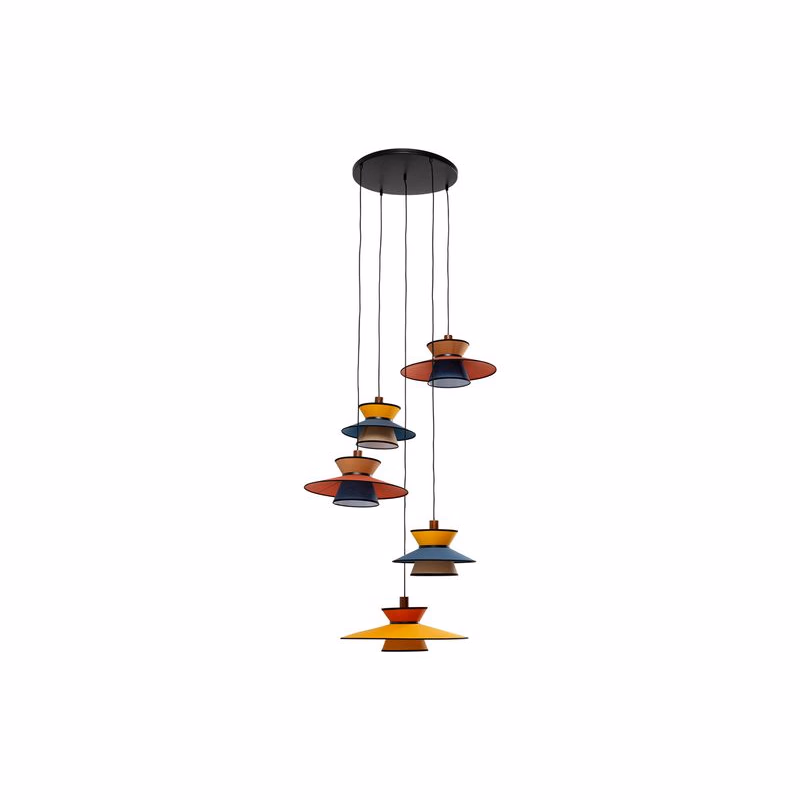 Riva visiaca lampa viacfarebná Ø87 cm