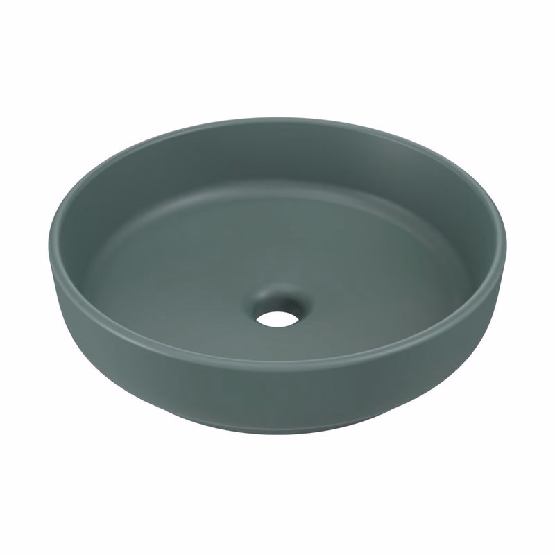 ArtCom Keramické umývadlo RIVER 1 E-6595 | zelený mat 40 cm