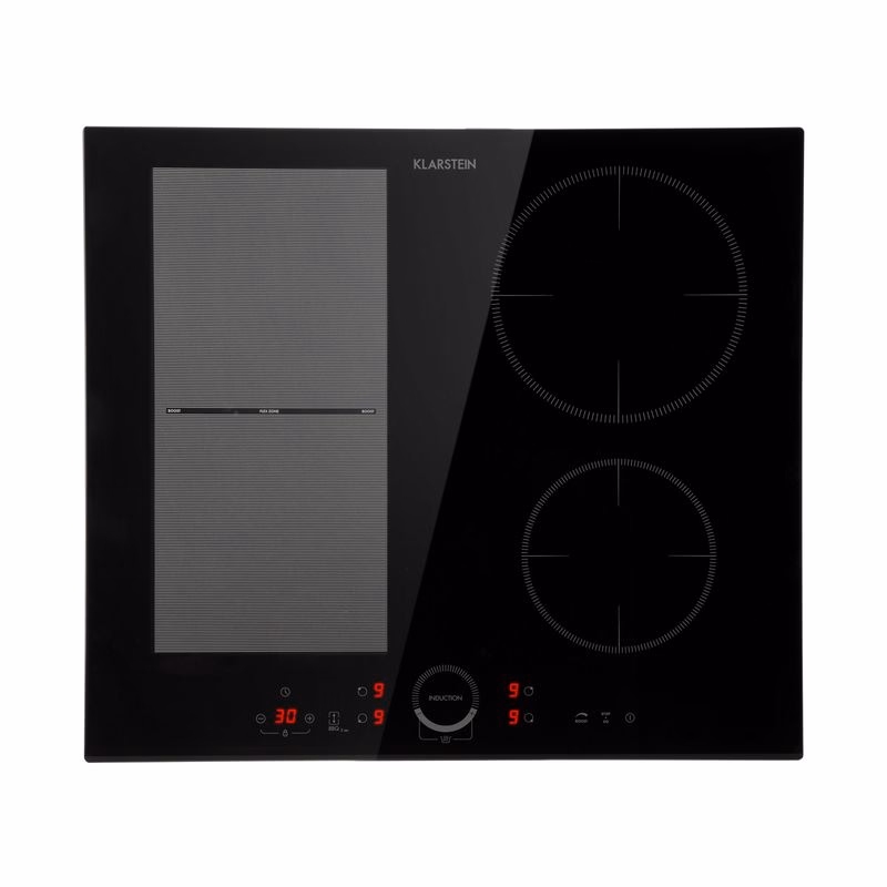 Klarstein Delicatessa 60 Hybrid, vstavaná indukčná varná doska, 7000 W, 4 zóny, čierna