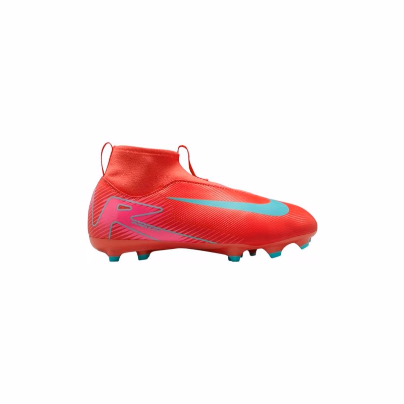 Chlapčenské futbalové kopačky outdoorové NIKE Mercurial Superfly 10 Academy Jr FG MG ember glow aurora green