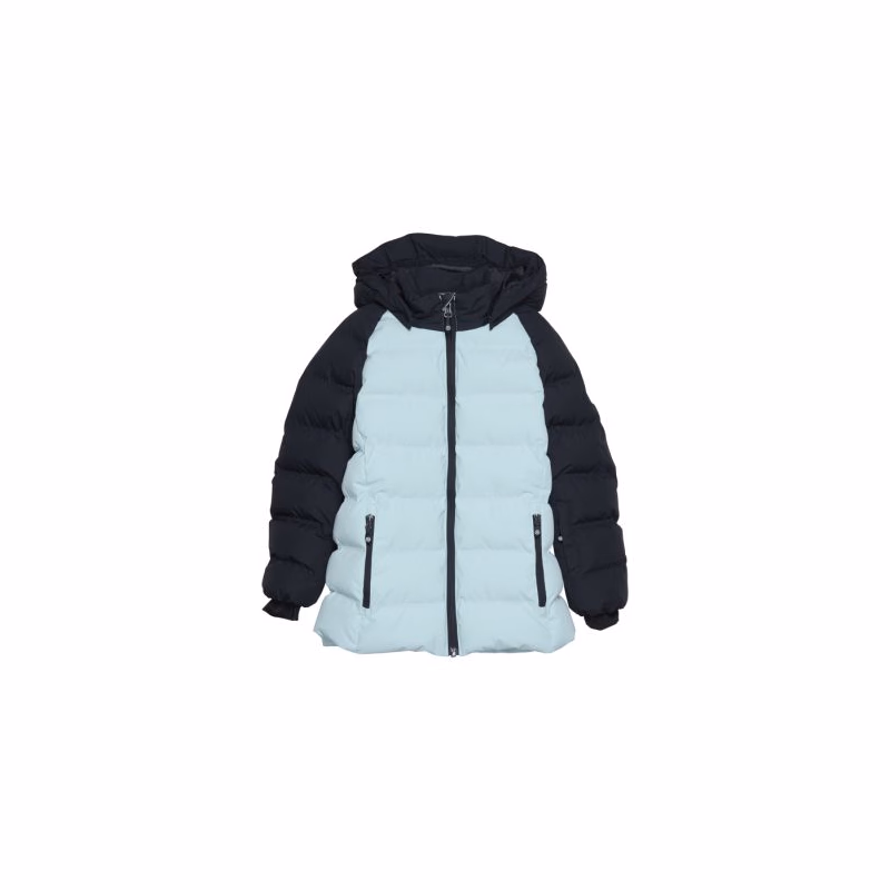 Dievčenská lyžiarska bunda COLOR KIDS Ski Jacket - Quilt, aqua esque