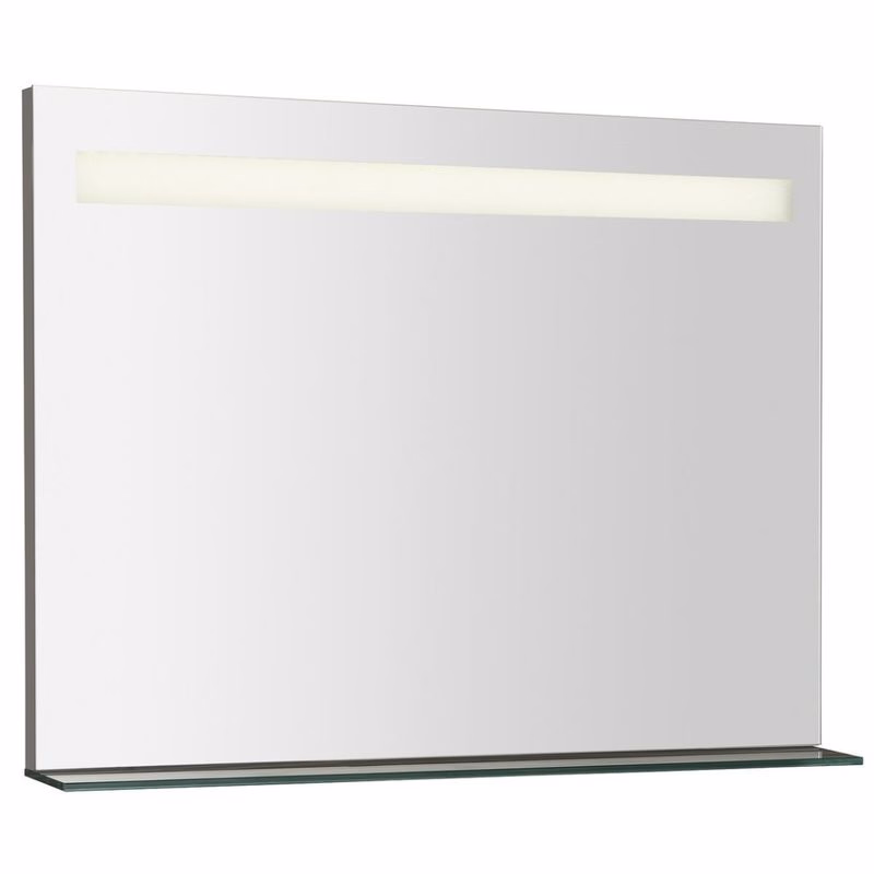 SAPHO - BRETO zrkadlo s LED osvetlením a policou 80x60,8cm BT080