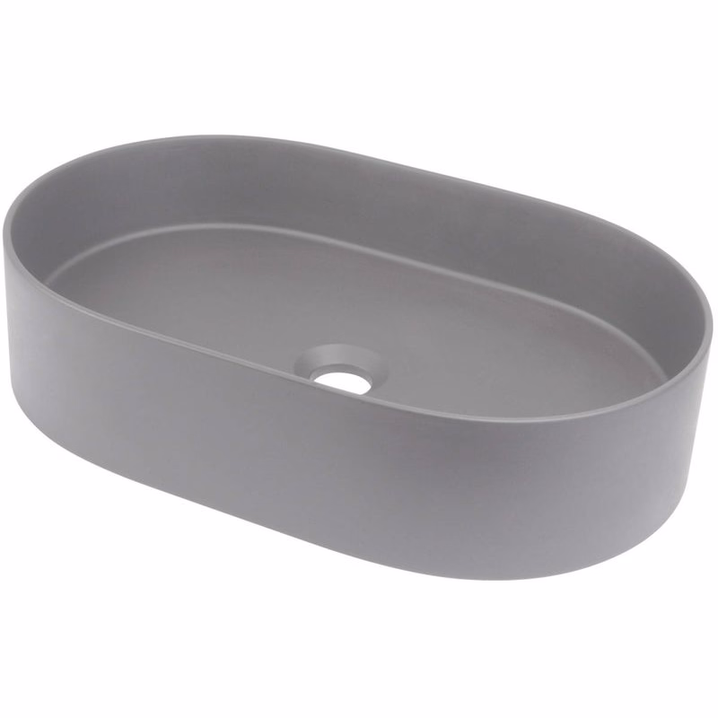 DEANTE - Silia metallic grey Granit umývadlo, oval CQS_SU6S