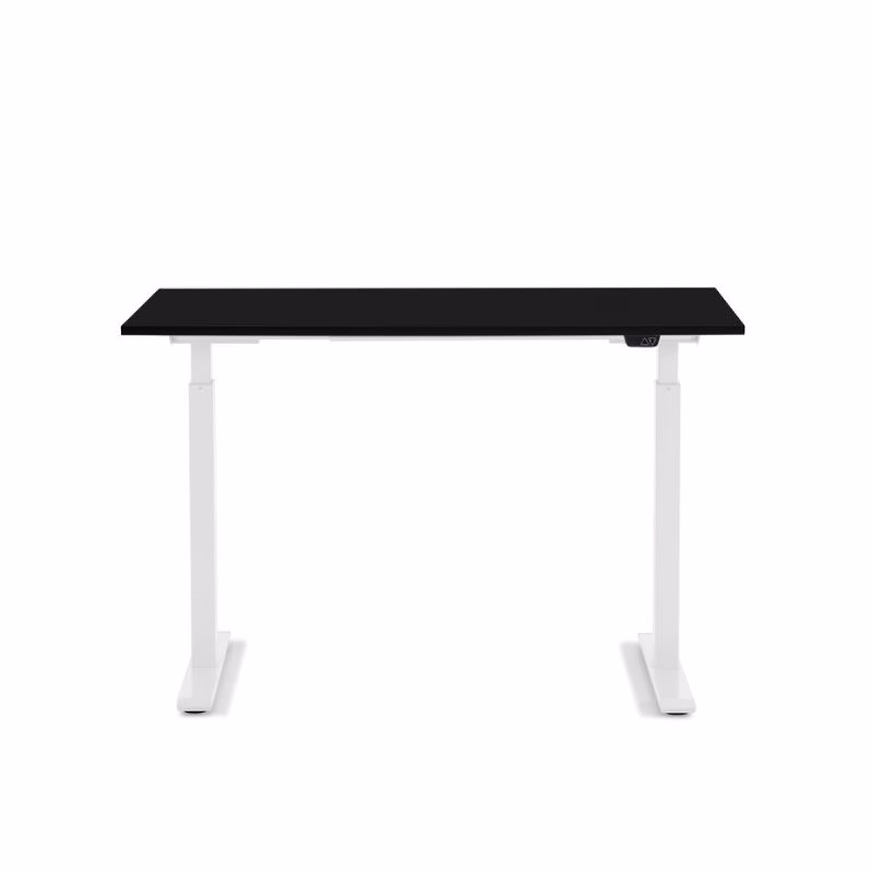 Office Smart písací stôl 120x70 cm biely/čierny
