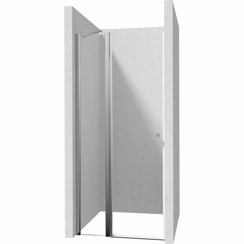 DEANTE - Kerria Plus chróm sprchové dvere bez stenového profilu, 80 cm - výklopné KTSU042P