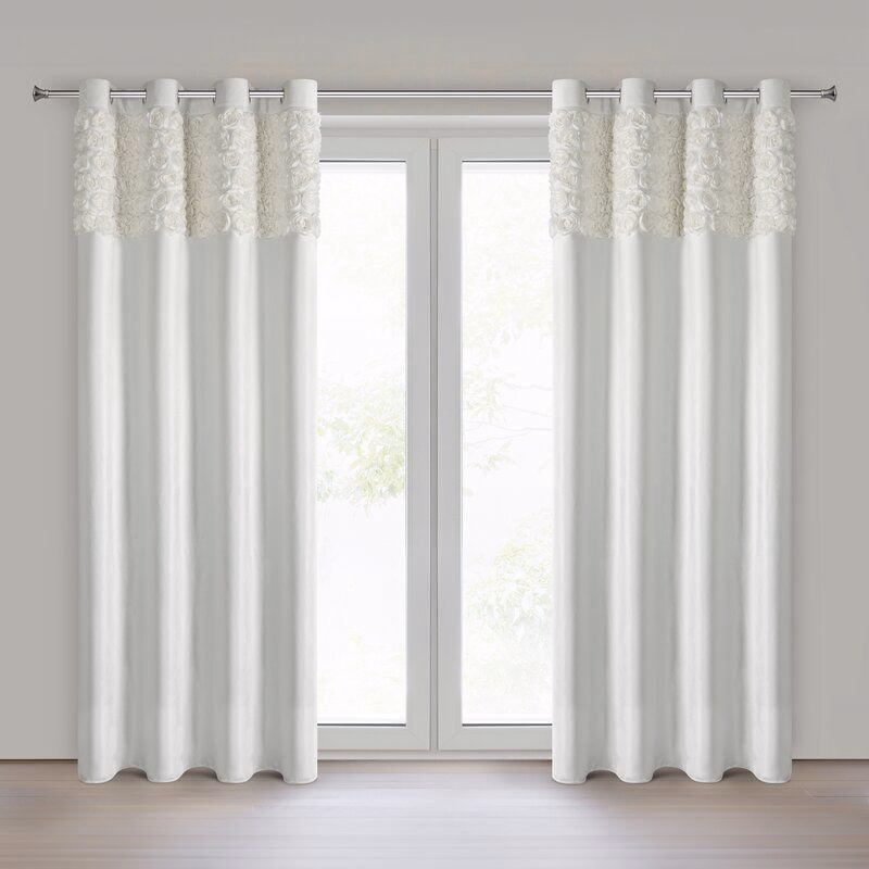 ArtFir Záves ROSES 13 K | krémová 140 x 250 cm
