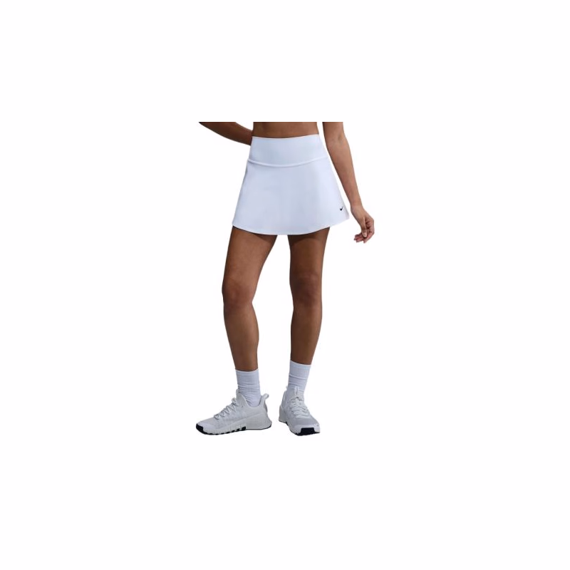 Dámska tréningová sukňa NIKE W NK ONE DF HR SKIRT CPSL SPD WHITE BLACK