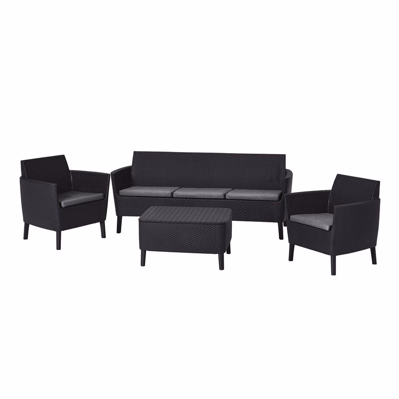 KETER Záhradný set SALOMON 3 seater | grafit