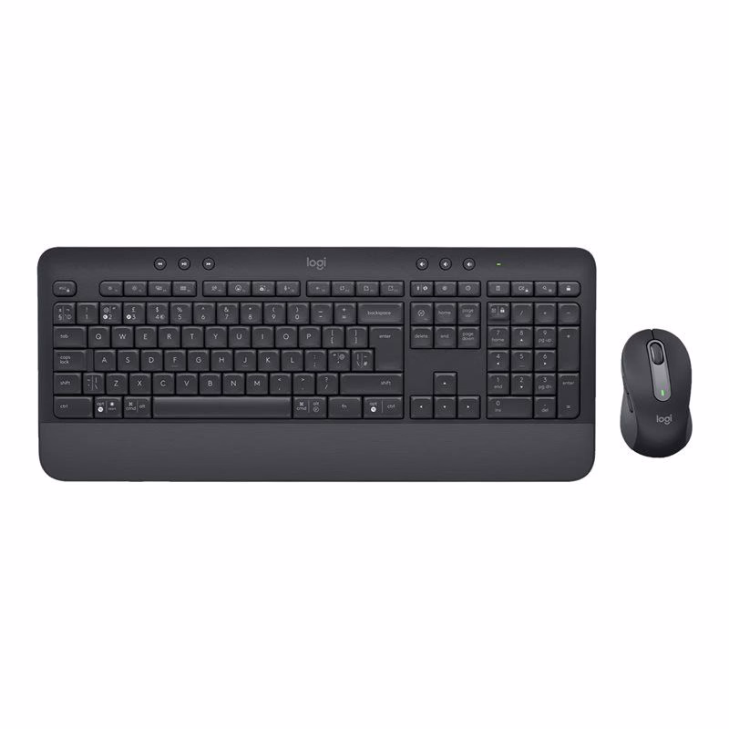 Logitech klávesnica s myšou Wireless MK650 Signature - bezdrôtová/Logitech bolt/Bluetooth/ CZ/SK/Graphitová
