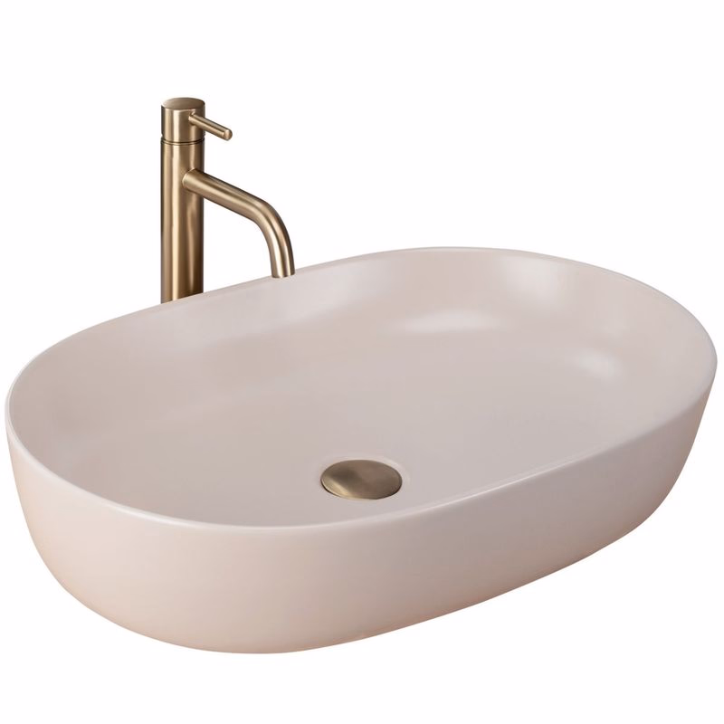 REA - Umývadlo na dosku CLEO 61 BEIGE MATT REA-U9655