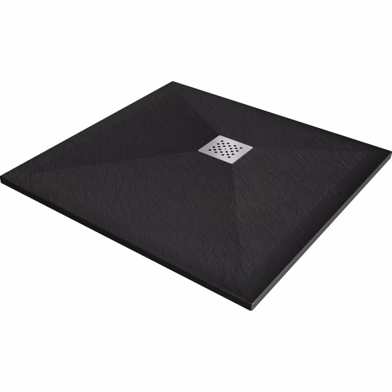 MEXEN - Stone+ Sprchová vanička štvorcová 90x90, čierna 44709090