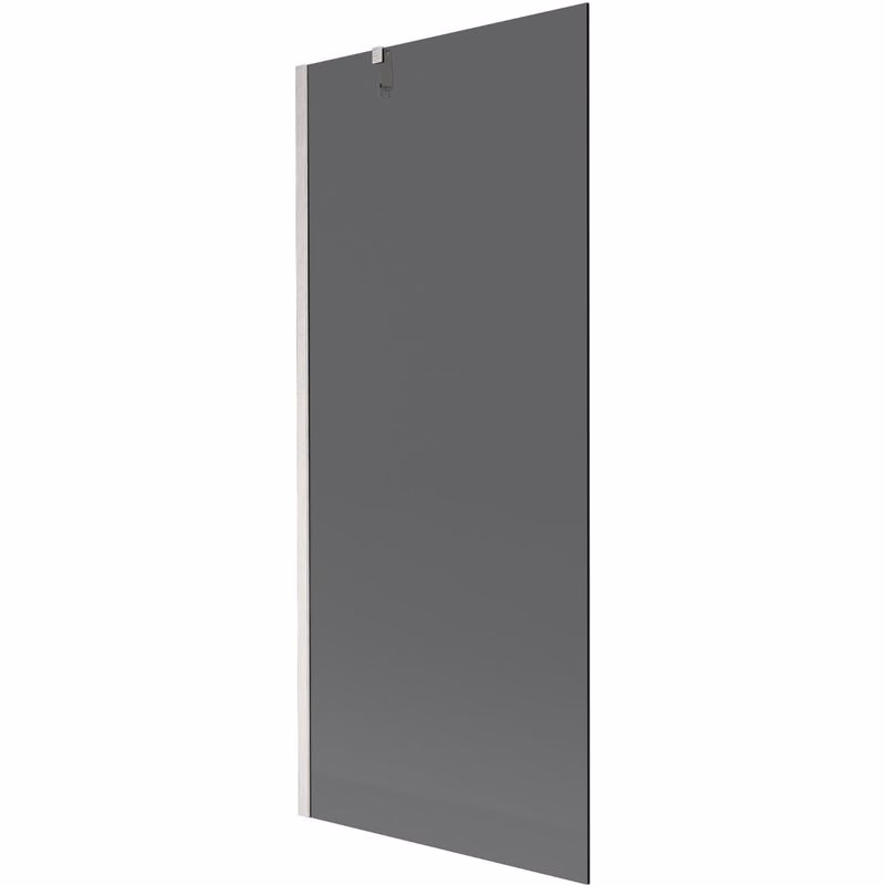 MEXEN/S - Next vaňová zástena FIX 80 x 150, grafit, nikel kartáčovaná 895-080-000-00-40-97