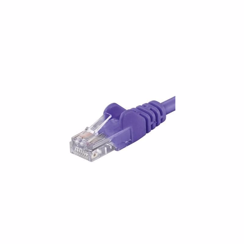 PremiumCord Patch kábel UTP RJ45-RJ45 CAT6 10m fialová
