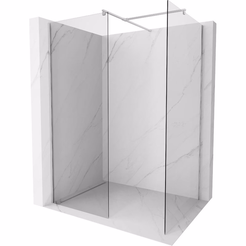 MEXEN/S - Kioto Sprchová zástena WALK-IN 95 x 90, transparent, chróm 800-095-202-01-00-090