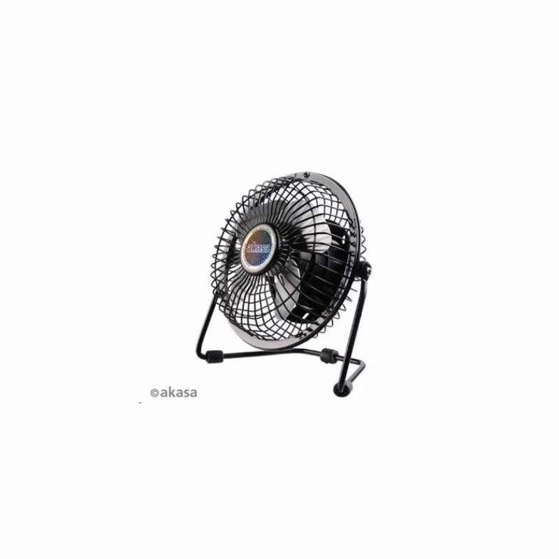 AKASA stolný ventilátor 4", 150 x 160 x 85mm, napájanie z USB portu, hliníkové lopatky