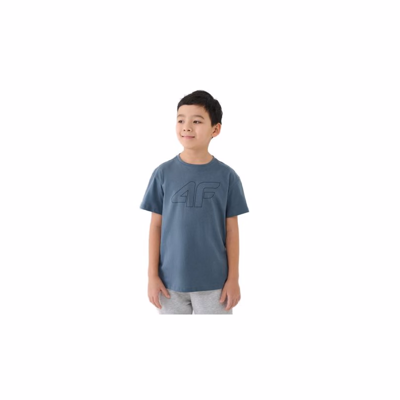 Chlapčenské tričko s krátkym rukávom 4F JUNIOR TSHIRT M2325-46S-TEAL