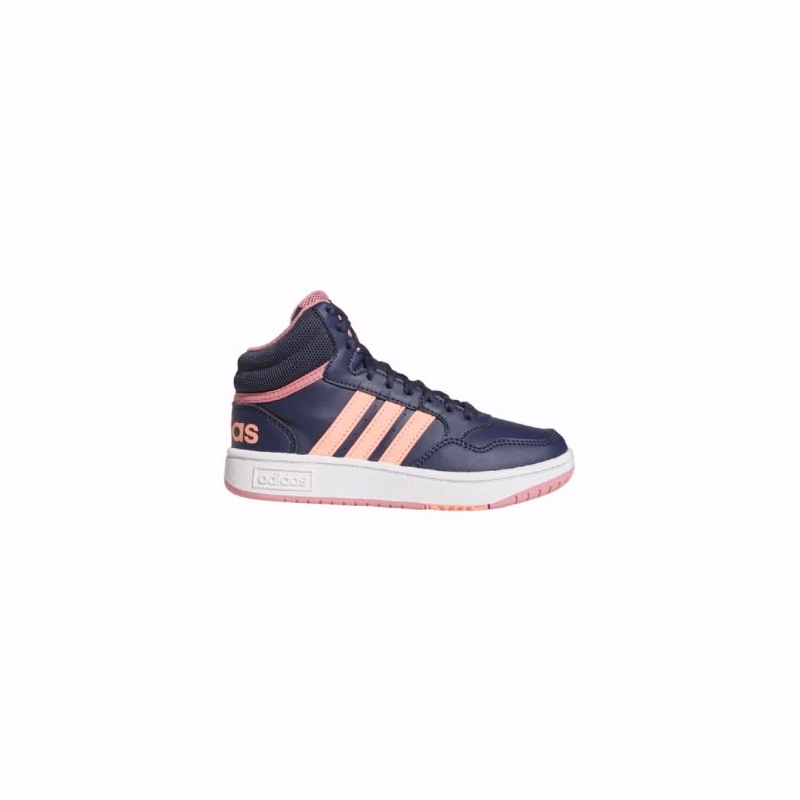 Dievčenská rekreačná obuv ADIDAS Hoops Mid 3.0 shadow navy acid red rose tone