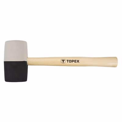 TOPEX Kladivo gumové 63 mm, 680 g, čierna a biela guma 02A355