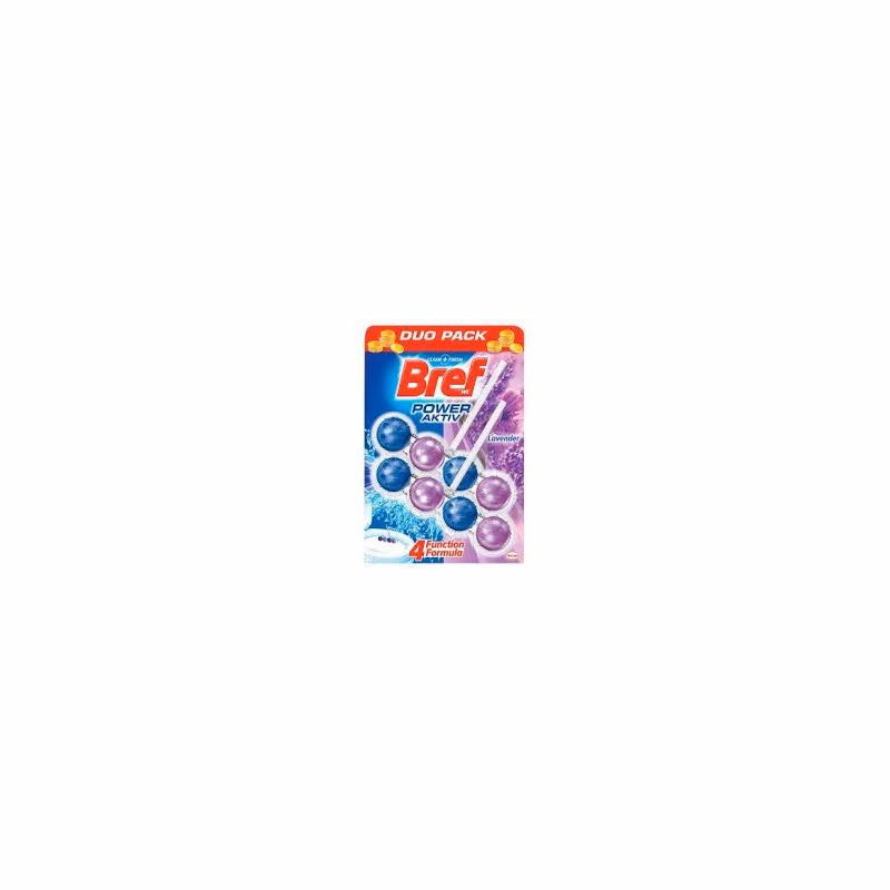 Bref Power Aktív WC záves guličky Lavender 2x50g