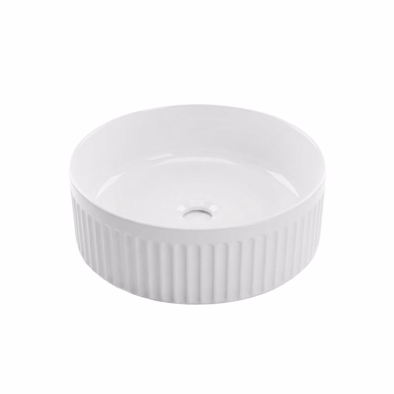 INVENA - Umývadlo na dosku GLAMOUR TREND 36cm biela CE-63-001-C