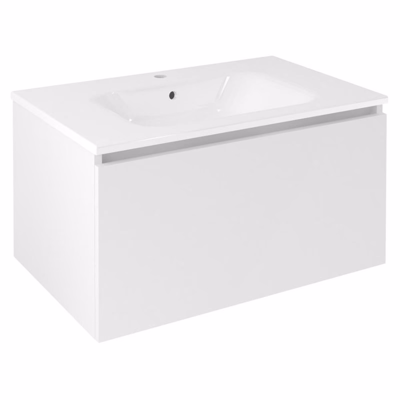 SAPHO - LOREA umývadlová skrinka 80x44x51,2cm, 1x zásuvka, biela mat LE080-3131