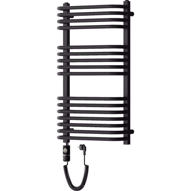 MEXEN/S - Apollo radiátor + vykurovacia tyč 860 x 450 mm, 600 W, čierna W117-0860-450-2600-70