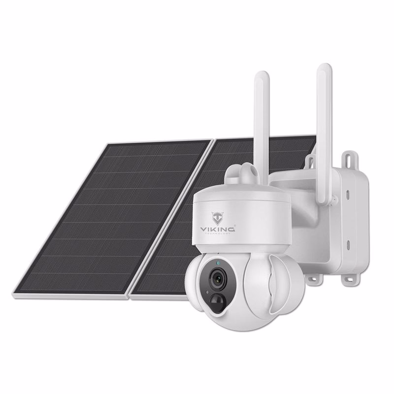 Solárna HD kamera Viking HDs03 4G/20000mAh/farebné nočné videnie/IP66/aplikácia/notifikácia/biela