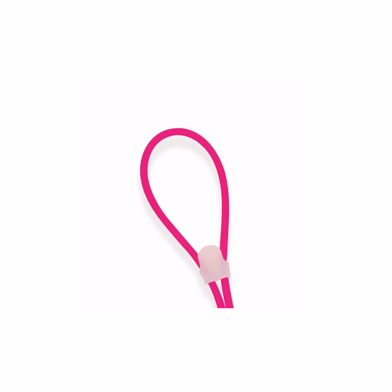Šnúrka na okuliare CENTROSTYLE Silicon cord stopper zipp M - pink