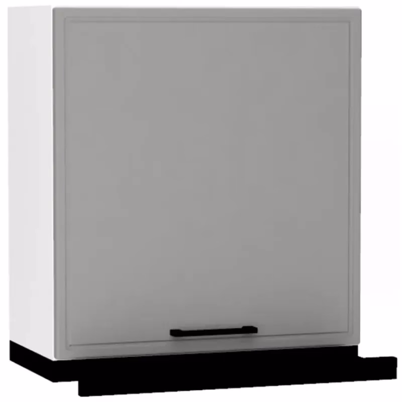 Kuchynská skrinka Emily W60/68 Slim Pl s čiernym digestorom Dast Grey