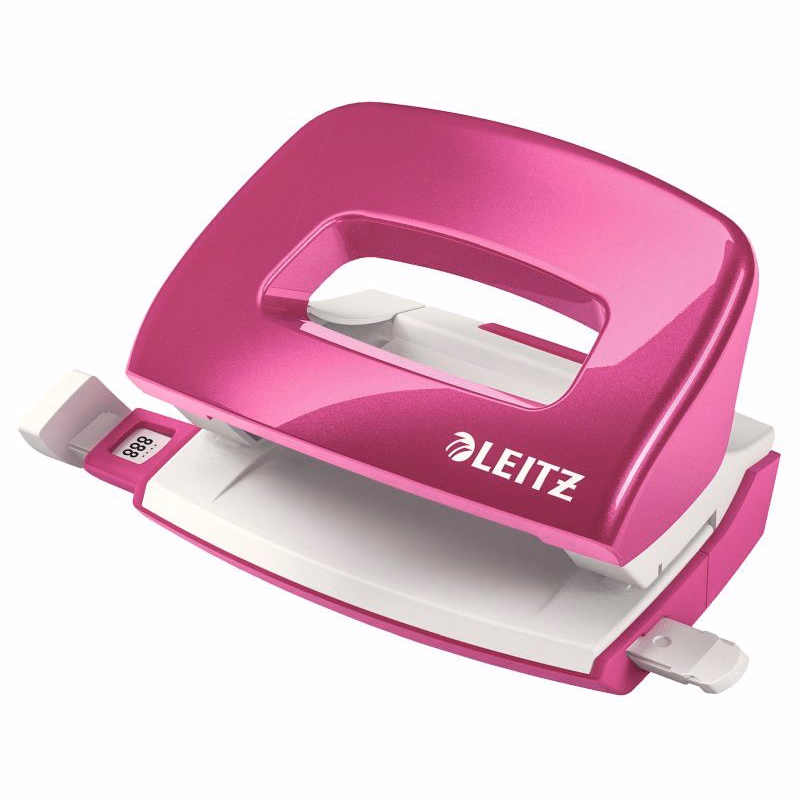 LEITZ Mini dierovač NeXXt 5060, metalická ružová