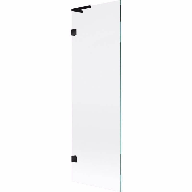 MEXEN/S - Lunar L vaňová zástena FIX 60 x 150, transparent, čierna 897L-060-000-70-00