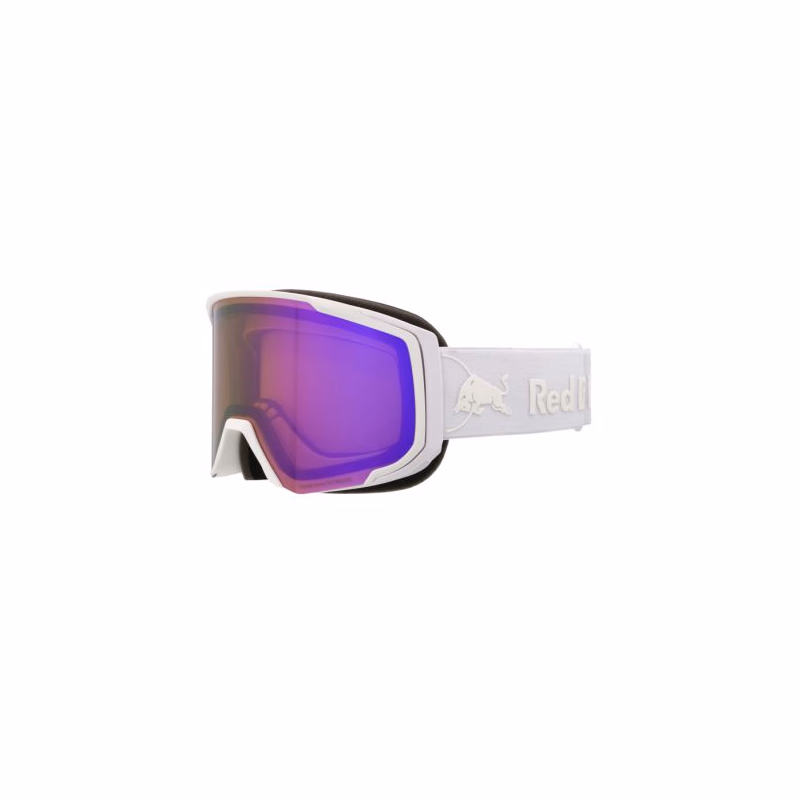 Lyžiarske okuliare RED BULL SPECT JIBB-04PU2, white orange with purple mirror