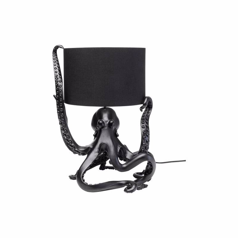 Chobotnica stolová lampa čierna