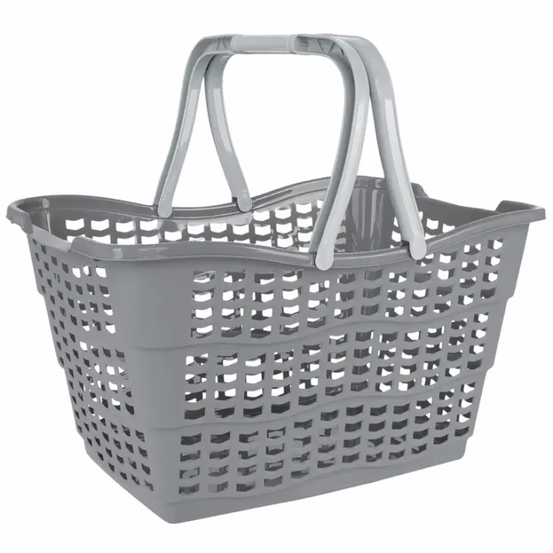 Nákupný košík Nordic sivý 40x29x22,5 cm 15l 130