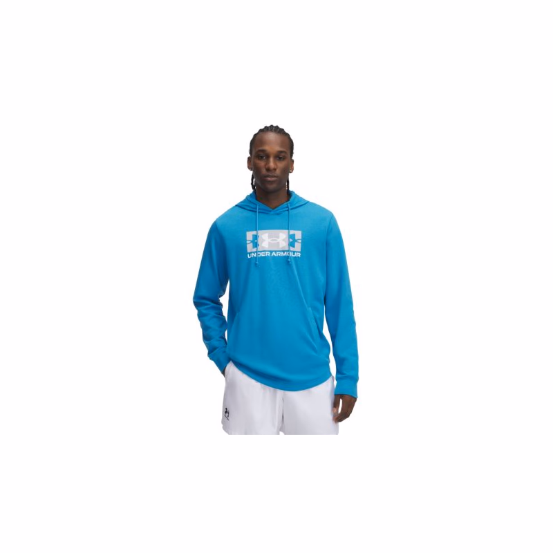 Pánska mikina s kapucňou UNDER ARMOUR UA Rival Terry Logo Hood-BLU
