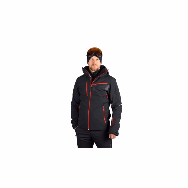 Pánska lyžiarska bunda NORTHFINDER BARTALAN-277blackred