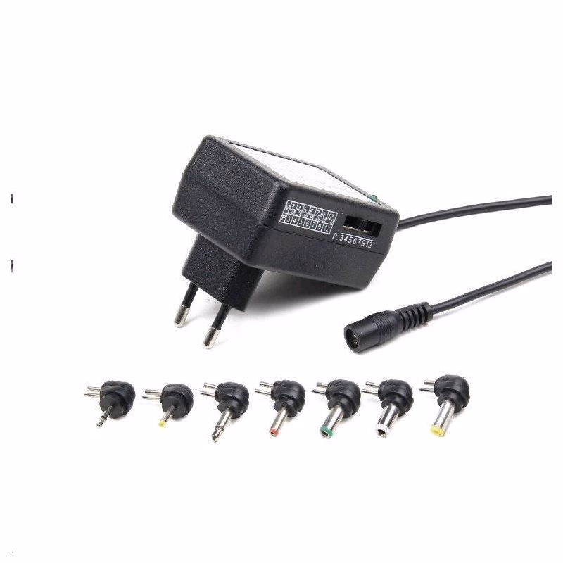 GEMBIRD Univerzálny AC-DC adaptér EG-MC-008, 12W, 7 konektorov