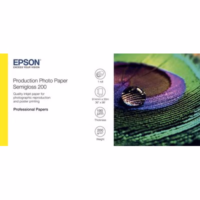 EPSON Production Photo Paper Semigloss 200 36"x30m
