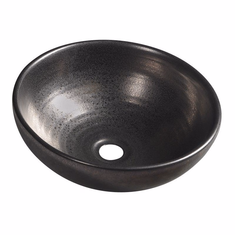 SAPHO - ATTILA keramické umývadlo, priemer 43cm, metalická meď DK010