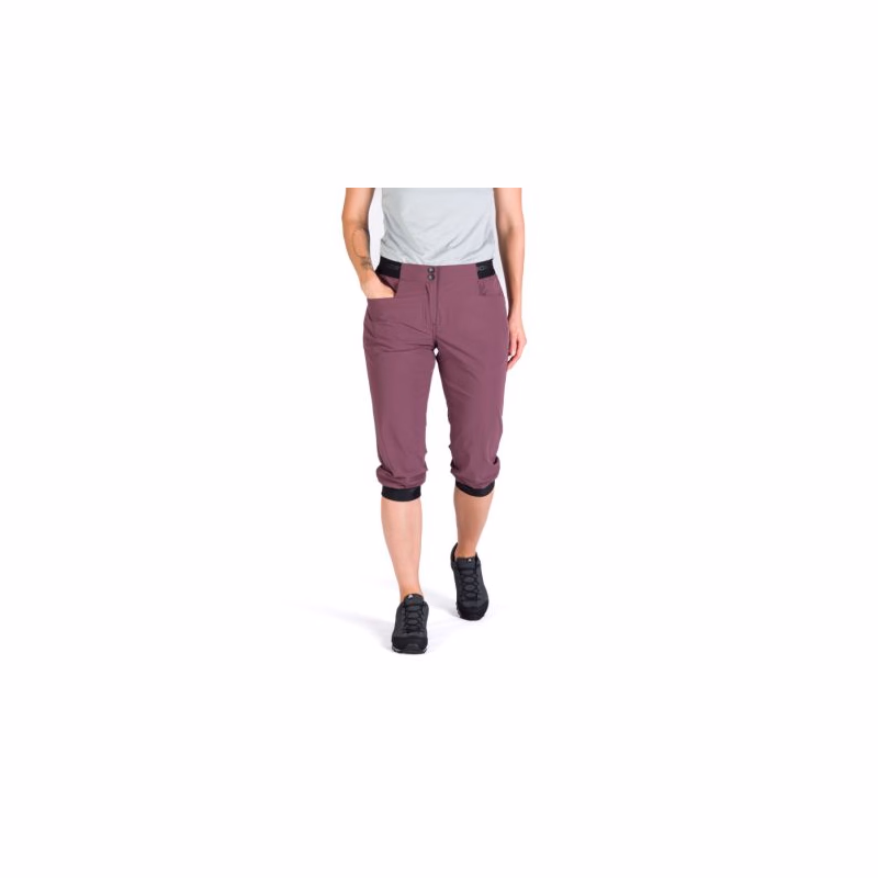 Dámske turistické 3 4 nohavice NORTHFINDER CAROLE-481-plum